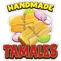 Signmission Handmade Tamales Decal Concession Stand Food Truck Sticker, 16" x 8", D-DC-16 Handmade Tamales19 D-DC-16 Handmade Tamales19